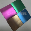 Feuille de couleur d&#39;acier inoxydable de haute qualité pour des matériaux de décoration